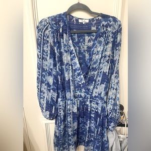Parker Long Sleeved Silk Dress S